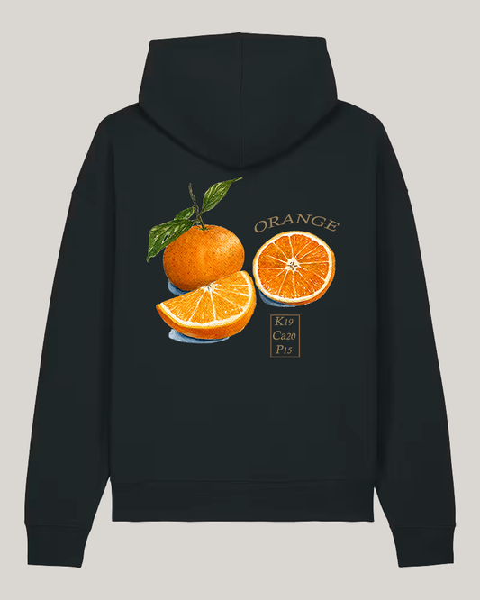 Hoodie Fruit Backprint Orange