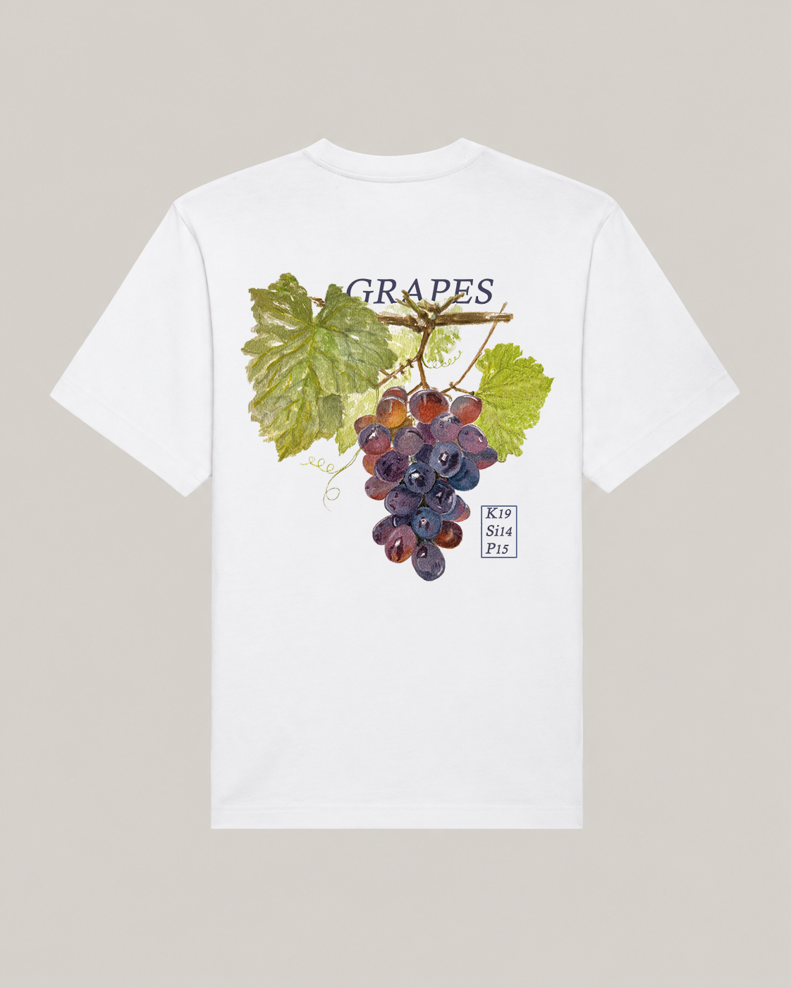 Heavyweight Oversized T-shirt Backprint | Grapes