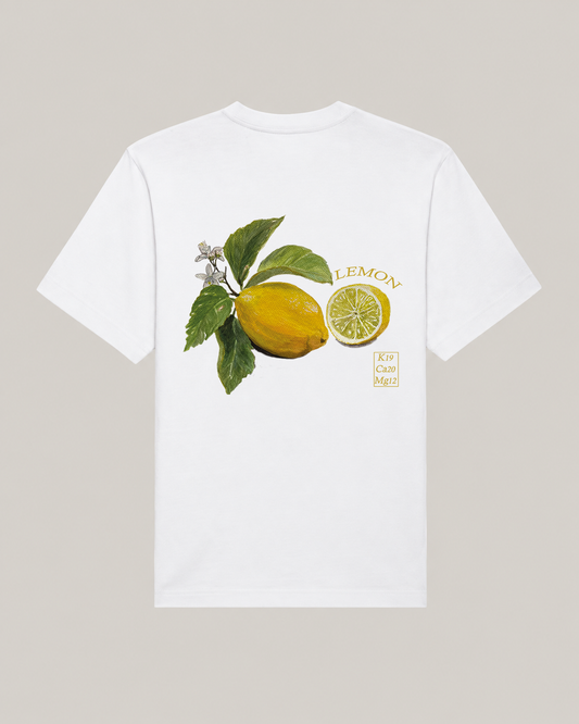 Heavyweight Oversized T-shirt Backprint | Lemon