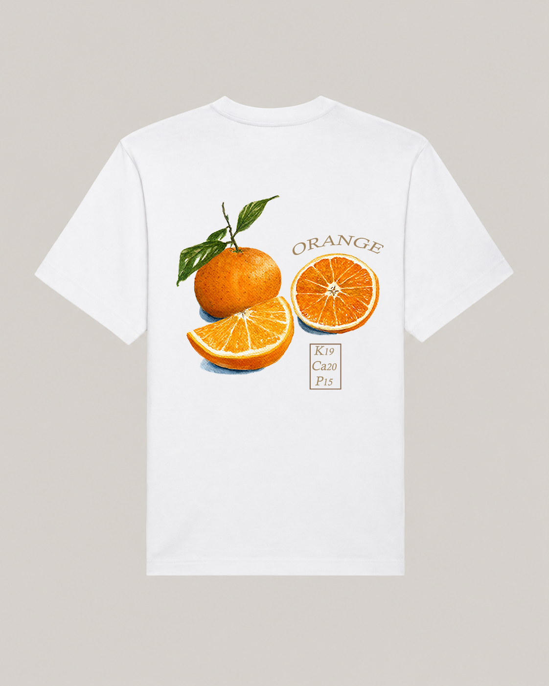 Heavyweight Oversized T-shirt Backprint | Orange