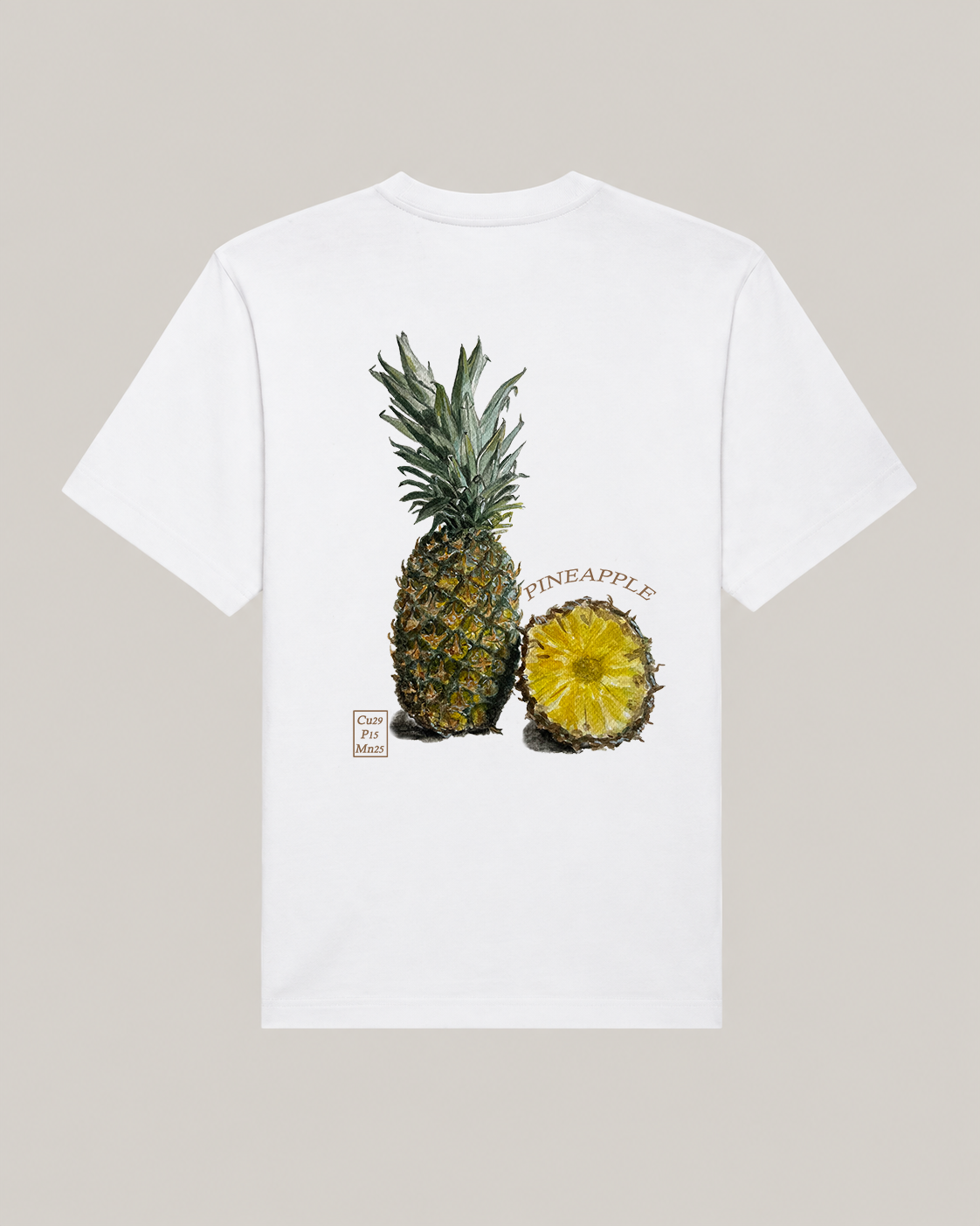 Heavyweight Oversized T-shirt Backprint | Pineapple