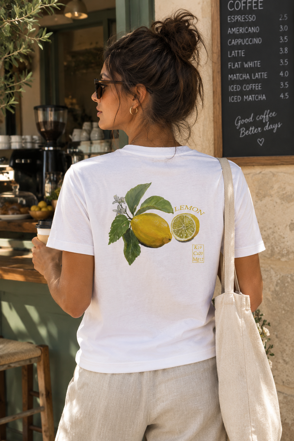 Fruit Print T-shirt | Lemon