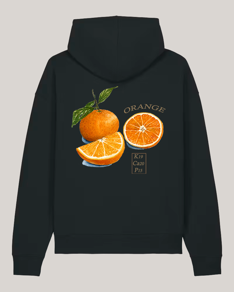 Hoodie Fruit Backprint Lemon
