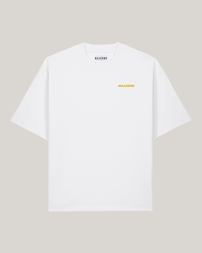 Heavyweight Oversized T-shirt Backprint | Lemon