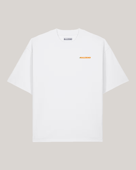 Heavyweight Oversized T-shirt Backprint | Orange