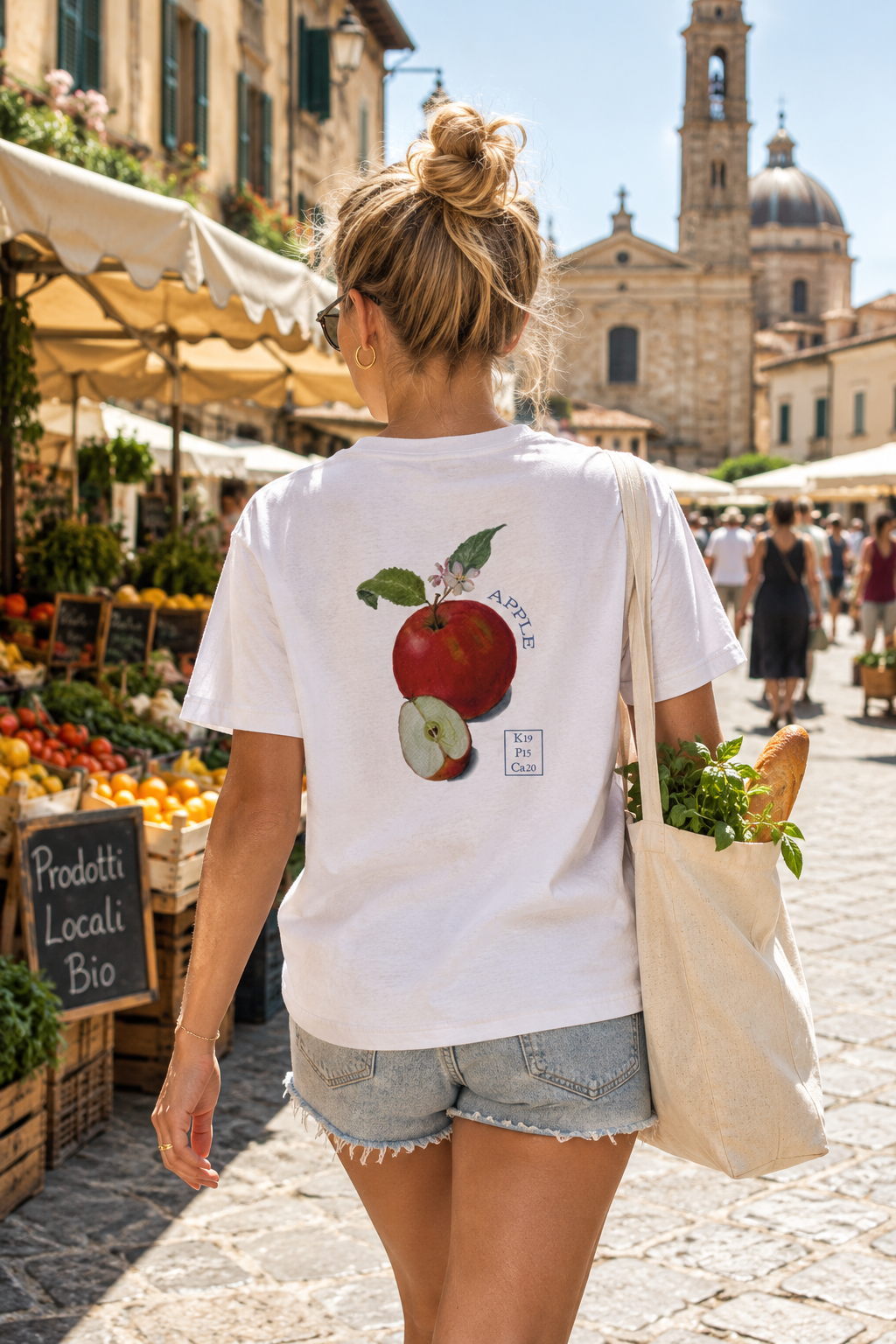 Heavyweight Oversized T-shirt Backprint | Red Apple