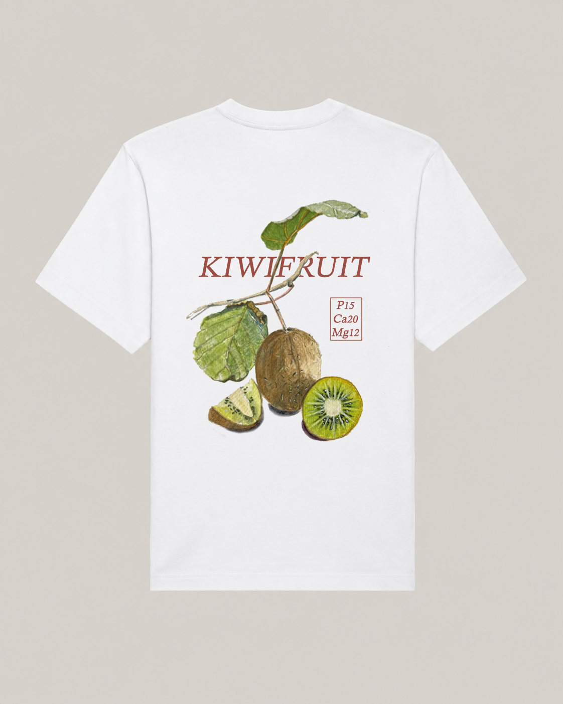 Heavyweight Oversized T-shirt Backprint | Kiwi