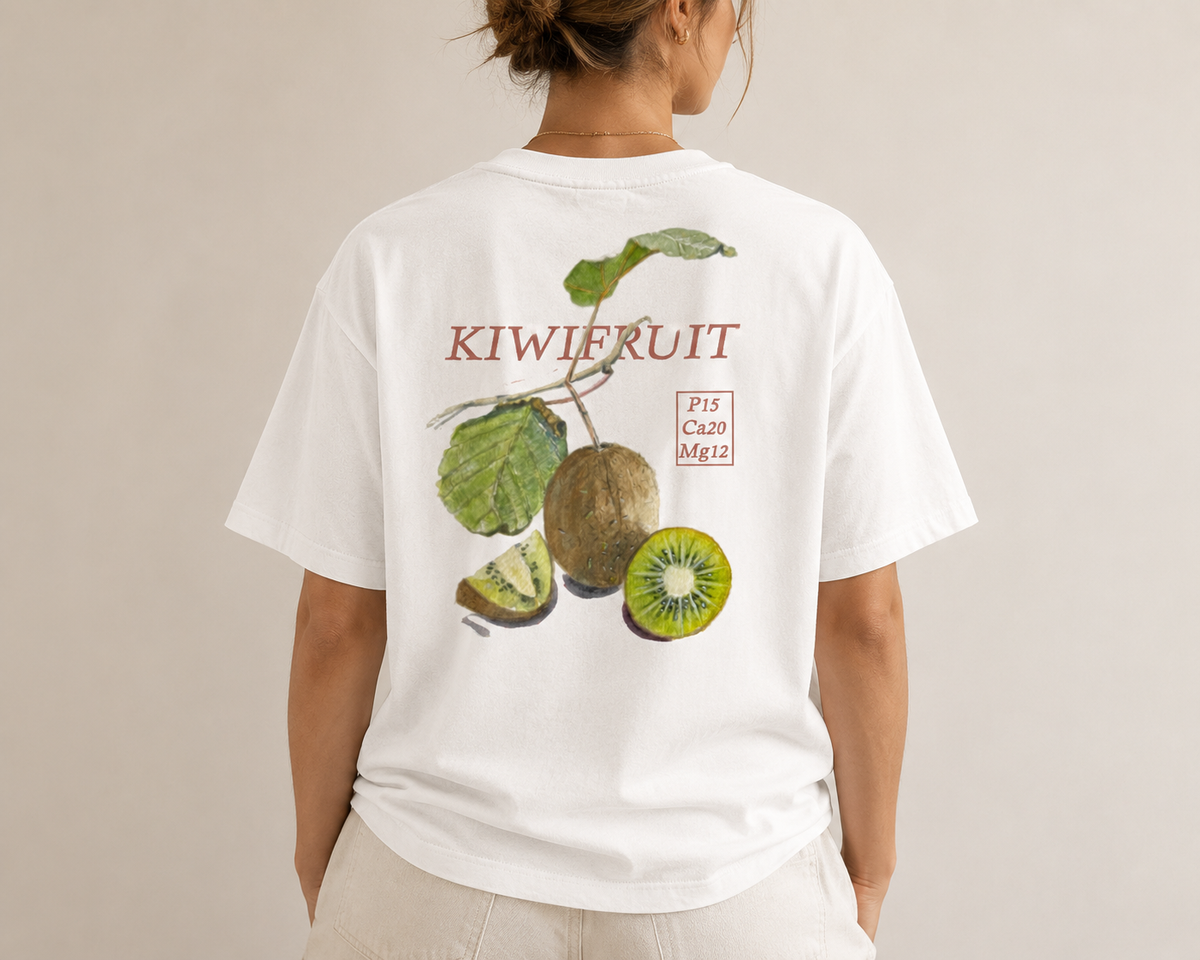 Heavyweight Oversized T-shirt Backprint | Kiwi
