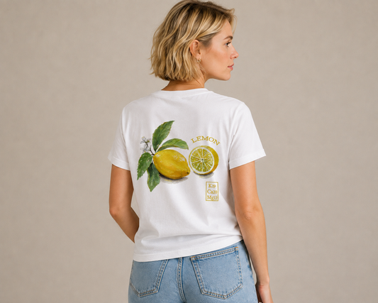 Fruit Print T-shirt | Lemon