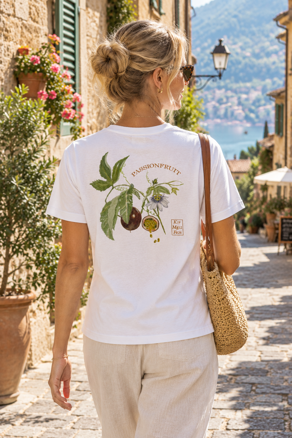 Fruit Print T-shirt | Passionfruit